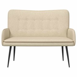 Sofa 2 places Crème 115 x 61 x 87 cm Tissu 581760581760