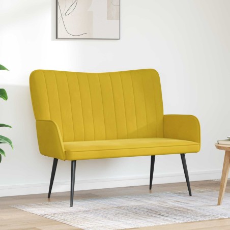 Sofa 2 places Jaune 115 x 61 x 87 cm Velours (V) 581761581761