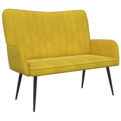 Sofa 2 places Jaune 115 x 61 x 87 cm Velours (V) 581761581761