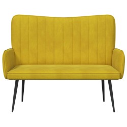 Sofa 2 places Jaune 115 x 61 x 87 cm Velours (V) 581761581761