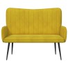 Sofa 2 places Jaune 115 x 61 x 87 cm Velours (V) 581761581761