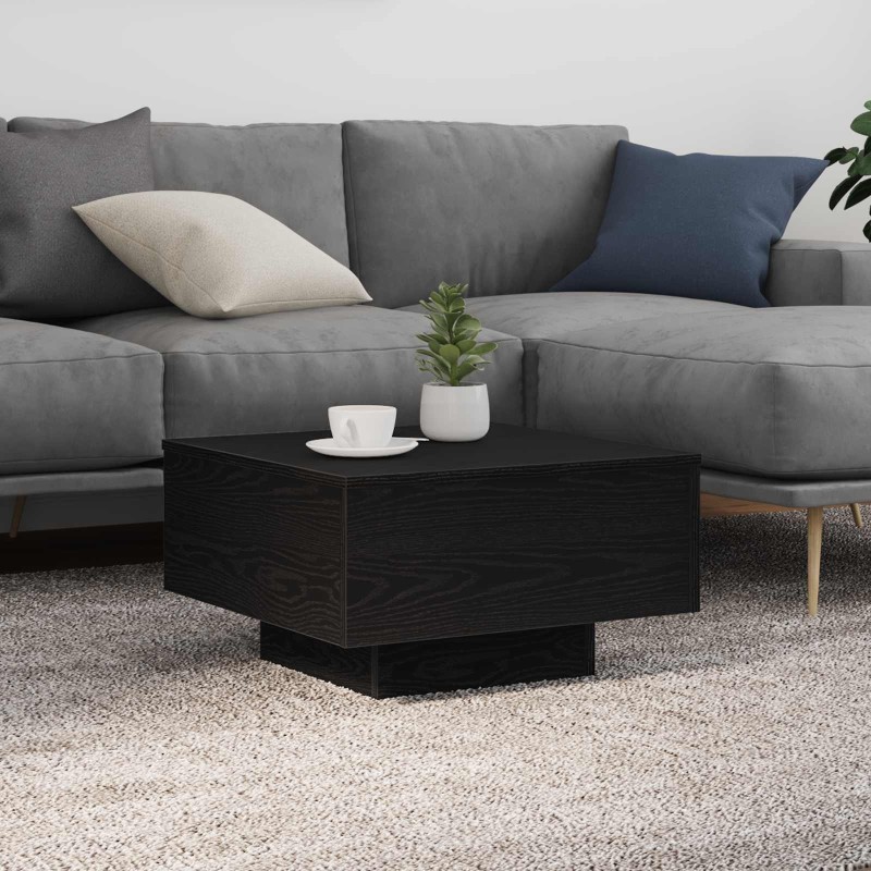 Table basse Chêne noir 55 x 55 x 31 cm Bois d'ingénierie 581764581764
