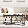 Table basse Chêne noir 80 x 80 x 42 cm 581765581765