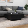 Table basse Chêne noir 80 x 80 x 31 cm Bois d'ingénierie 581766581766