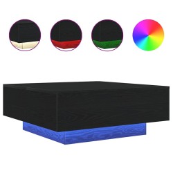 Table basse Chêne noir 80 x 80 x 31 cm Bois d'ingénierie 581766581766
