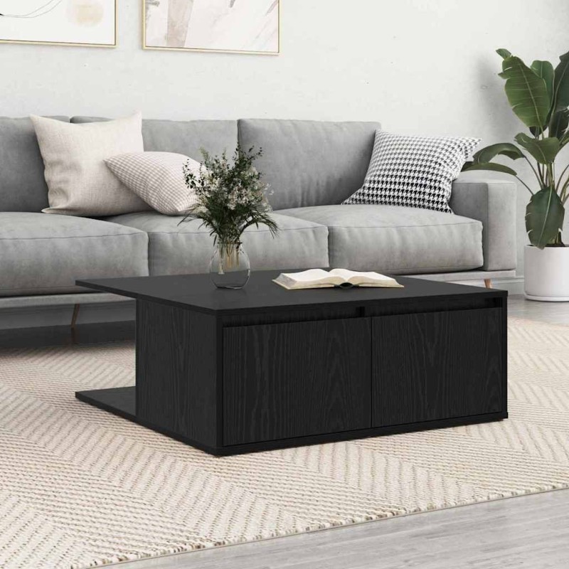 Table basse Chêne noir 80 x 80 x 31 cm Bois d'ingénierie 581767581767
