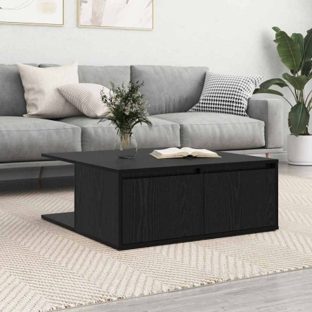 Table basse Chêne noir 80 x 80 x 31 cm Bois d'ingénierie 581767581767