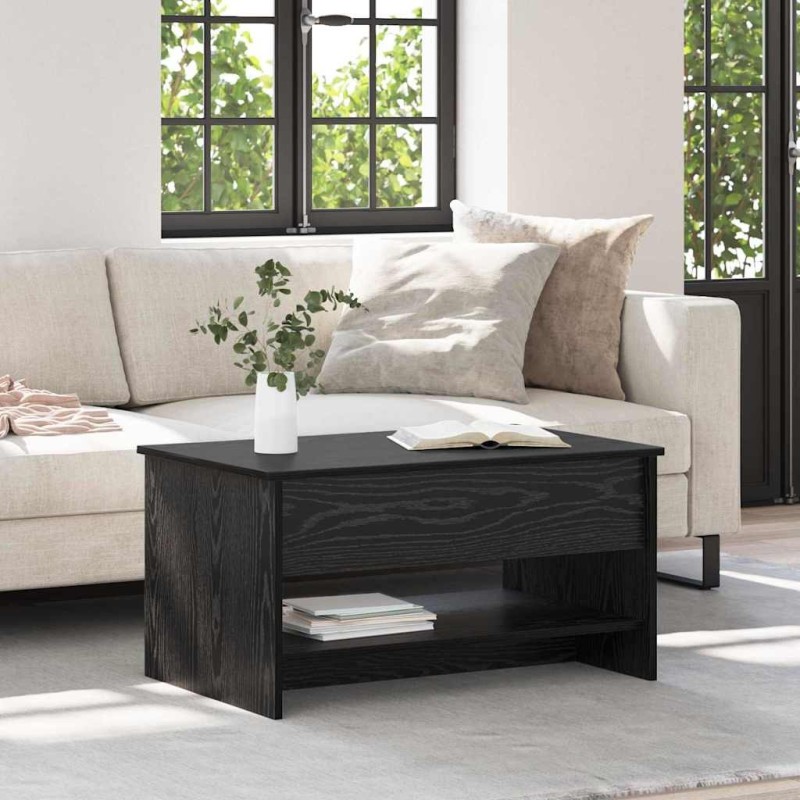 Table basse Chêne noir 80 x 50,5 x 41,5 cm Bois d'ingénierie 581769581769
