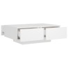 Table basse Blanc 90x60x31 cm Aggloméré 581770581770