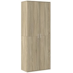 Buffet haut chêne sonoma 70x35x180 cm bois d'ingénierie 581774581774