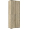 Buffet haut chêne sonoma 70x35x180 cm bois d'ingénierie 581774581774