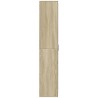 Buffet haut chêne sonoma 70x35x180 cm bois d'ingénierie 581774581774