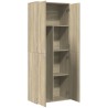 Buffet haut chêne sonoma 70x35x180 cm bois d'ingénierie 581774581774