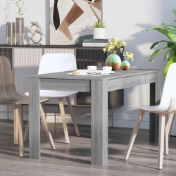 Table à dîner Sonoma gris 140x74,5x76 cm Bois d'ingénierie 581775581775