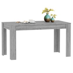 Table à dîner Sonoma gris 140x74,5x76 cm Bois d'ingénierie 581775581775