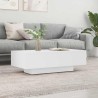 Table basse blanc 100x49,5x31 cm bois d'ingénierie 581776581776