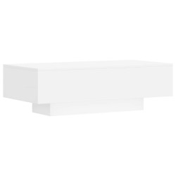 Table basse blanc 100x49,5x31 cm bois d'ingénierie 581776581776