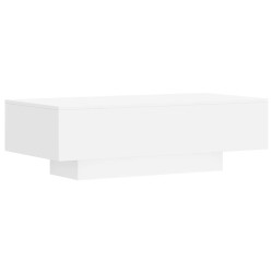 Table basse blanc 100x49,5x31 cm bois d'ingénierie 581776581776