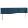 Tête de lit à LED Bleu foncé 163x16x78/88 cm Velours 581778581778