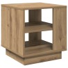 Table basse chêne artisanal 40x40x43 cm bois d'ingénierie 581779581779