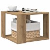Table basse chêne artisanal 40x40x30 cm bois d'ingénierie 581780581780