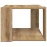 Table basse chêne artisanal 40x40x30 cm bois d'ingénierie 581780581780