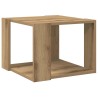 Table basse chêne artisanal 40x40x30 cm bois d'ingénierie 581780581780