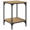 Table basse Chêne artisanal 40 x 40 x 55 cm Bois d'ingénierie 581781581781