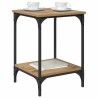 Table basse Chêne artisanal 40 x 40 x 55 cm Bois d'ingénierie 581781581781