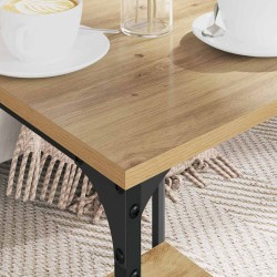 Table basse Chêne artisanal 40 x 40 x 55 cm Bois d'ingénierie 581781581781