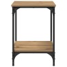 Table basse Chêne artisanal 40 x 40 x 55 cm Bois d'ingénierie 581781581781