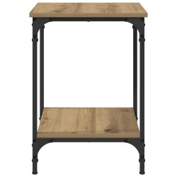 Table basse Chêne artisanal 40 x 40 x 55 cm Bois d'ingénierie 581781581781