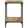 Table basse Chêne artisanal 40 x 40 x 55 cm Bois d'ingénierie 581781581781