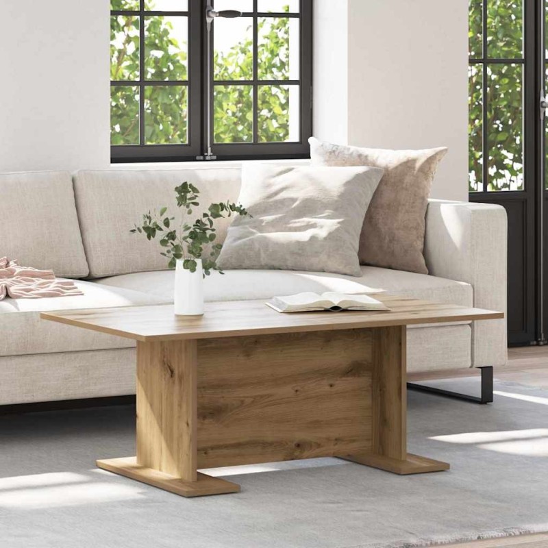Table basse chêne artisanal 103,5 x 60 x 40 cm 581782581782