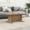 Table basse chêne artisanal 103,5 x 60 x 40 cm 581782581782