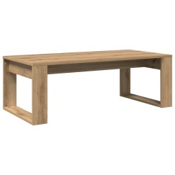 Table basse chêne artisanal 102x50x35 cm bois d'ingénierie 581784581784