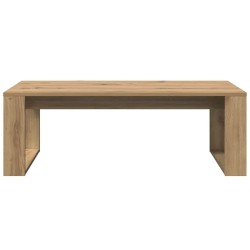 Table basse chêne artisanal 102x50x35 cm bois d'ingénierie 581784581784