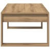 Table basse chêne artisanal 102x50x35 cm bois d'ingénierie 581784581784