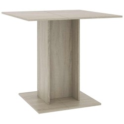 Table à dîner Chêne sonoma 80x80x75 cm Bois d'ingénierie 581787581787