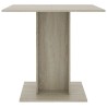 Table à dîner Chêne sonoma 80x80x75 cm Bois d'ingénierie 581787581787