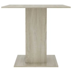 Table à dîner Chêne sonoma 80x80x75 cm Bois d'ingénierie 581787581787