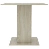 Table à dîner Chêne sonoma 80x80x75 cm Bois d'ingénierie 581787581787