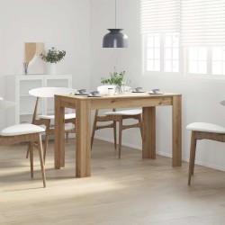 Table à manger chêne artisanal 120x60x76 cm bois d'ingénierie 581788581788