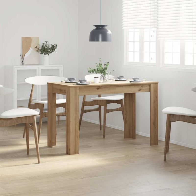 Table à manger chêne artisanal 120x60x76 cm bois d'ingénierie 581788581788