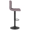 Tabourets de bar lot de 2 taupe tissu 581793581793
