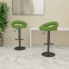 Tabourets de bar lot de 2 vert clair velours 581794581794