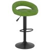 Tabourets de bar lot de 2 vert clair velours 581794581794