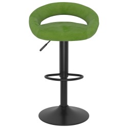 Tabourets de bar lot de 2 vert clair velours 581794581794