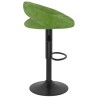 Tabourets de bar lot de 2 vert clair velours 581794581794