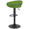 Tabourets de bar lot de 2 vert clair velours 581794581794